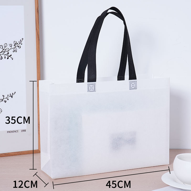Bolsas de tela no tejida personalizadas tienda de ropa bolsas de mano de alta calidad logotipo impresión de película espesa ropa bolsas de compras personalizadas