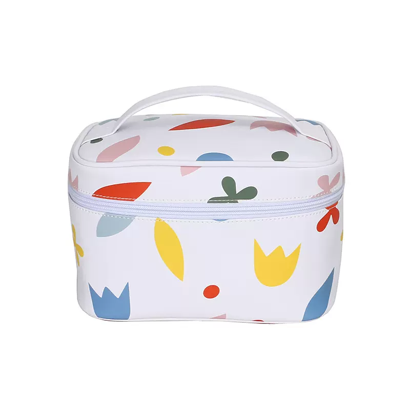 印花大容量PU化妆包 便携防水化妆品手提收纳包 化妆包包加工定制