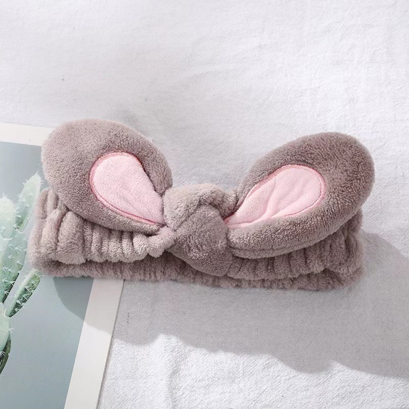 Caricatura verde rana correa de cabello mujer nuevo lindo gran ojo correa de cabello lavar la cara correa de cabello máscara de Navidad tocado