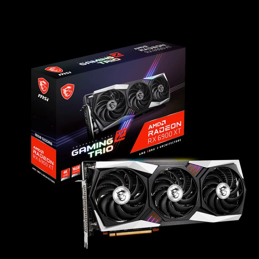 Видеокарта AMD RX 6900 XT GAMING Z TRIO 16 ГБ GDDR6, для профессионалов, надёжный поставщик