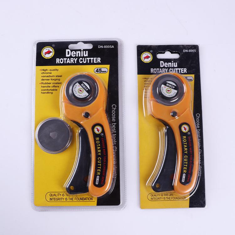 45mm redondo encimera alfombra cuchillo papel pintado cuero banda de goma cuchillo de corte de tela al por mayor