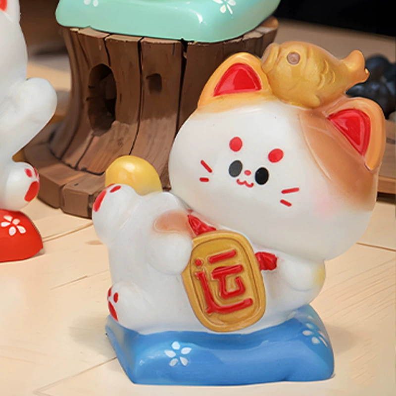 Новый милый питомец-фигура котенок стикеры Meow, защитная коробка, творческие настольные украшения, декоративные подарки на праздники