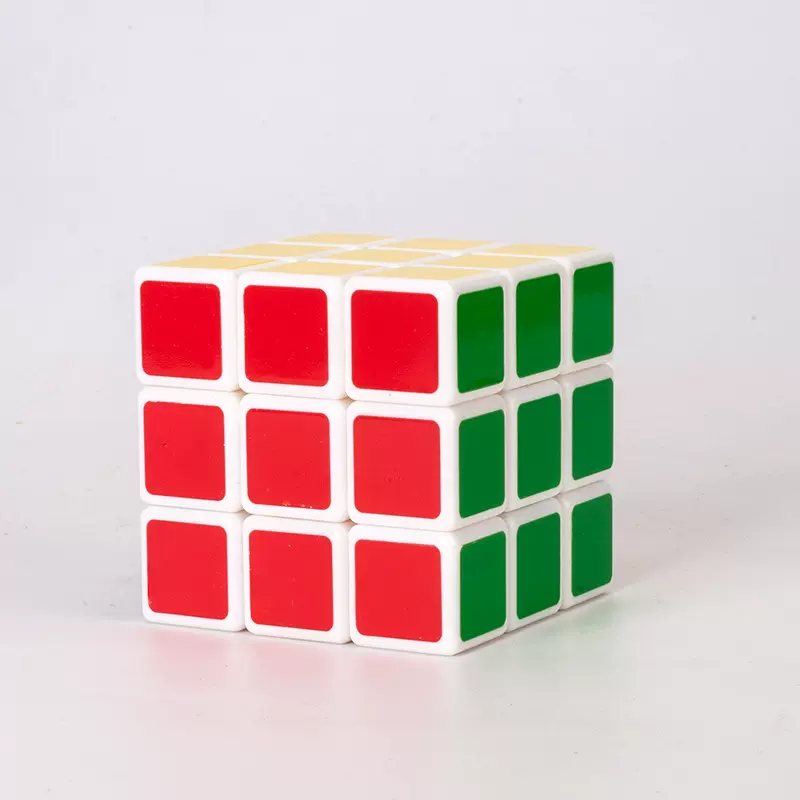 竞速旋转实色三阶魔方教具贴纸益智玩具可自定义图案早教专业魔方