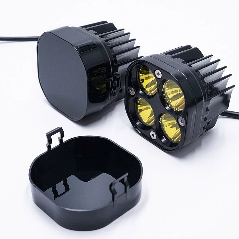 Универсальный внедорожный прожекторы абажур клевер черный затенение автомобиля 3 дюйма 40 Вт квадратный фонарь 4LED рабочая лампа крышка