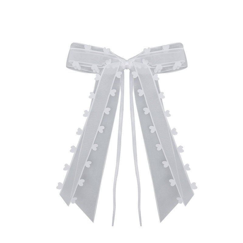 Día de San Valentín regalo amor cinta arco boda coche espejo retrovisor decoración en forma de corazón cinta arco