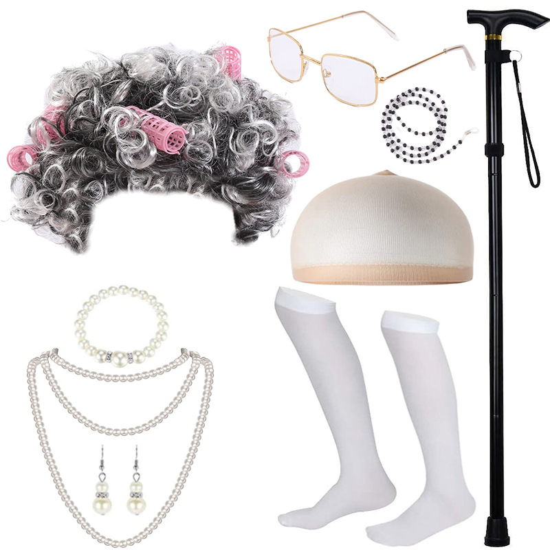 컬링로드 곱슬 머리 흑백 9 종 세트