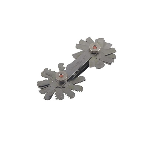 52PC Metric 60° British 55° Thread Gage, Thread Sample, Thread Gauge, Pitch Measuring Tool