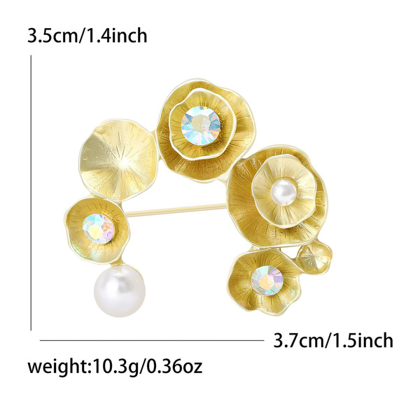 matte brooch