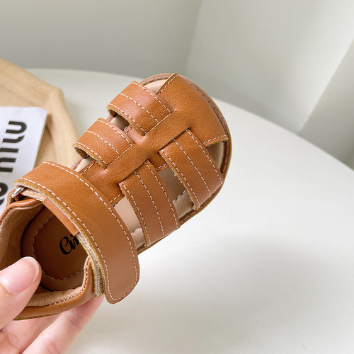 {18-30 sizes} Girls' shoes summer new soft-soled baby toddler shoes girl's Roman shoes baby sandals
