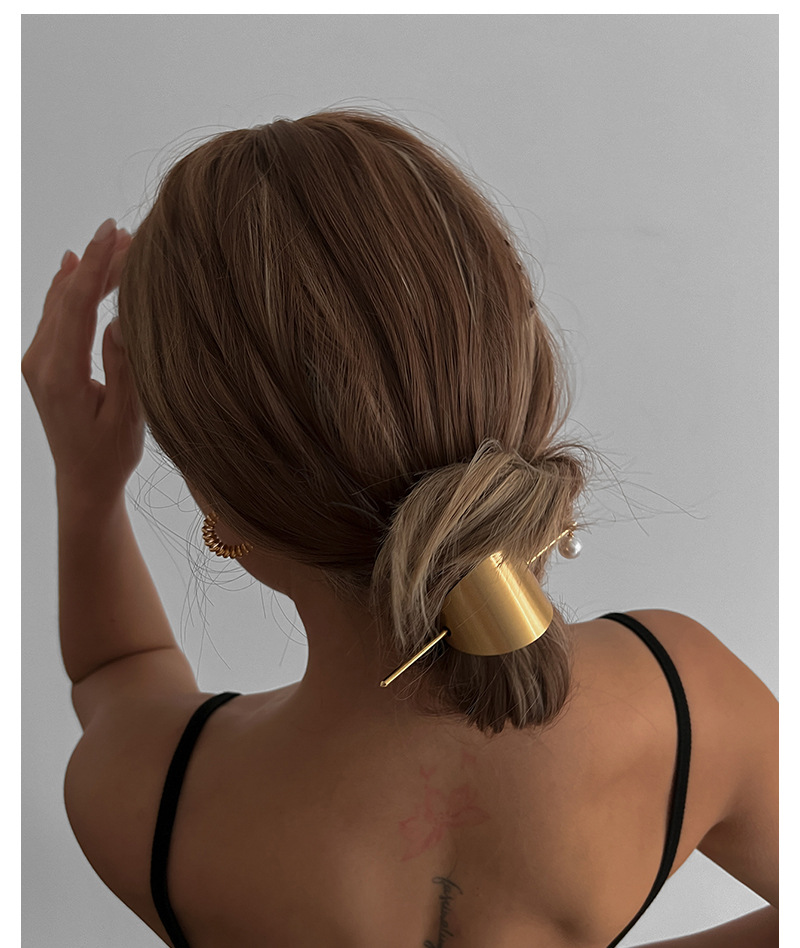 32g Weight Hair Sticks Hair Accessories Type 1 Piece Quantity Casual, Daily, Party Occasion Alloy Material Irregular Pattern Women's Gender Pearl, Plating Design IG Style Style Gold, Silver Color Women's IG Style Irregular Alloy Pearl Plating Hair Sticks 3