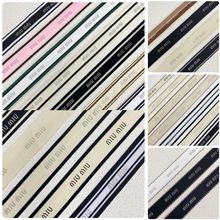 经典字母彩色水晶钻印花针织带条纹烫钻女装服饰侧边条辅料织带