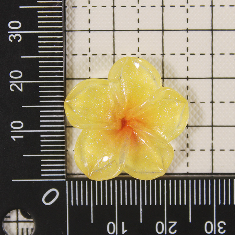 Hielo y destello fino, accesorios de resina de flores de cinco pétalos, fundas para teléfonos móviles, horquillas, accesorios de joyería, pegatinas de refrigerador, ropa, materiales de hebilla de zapatos