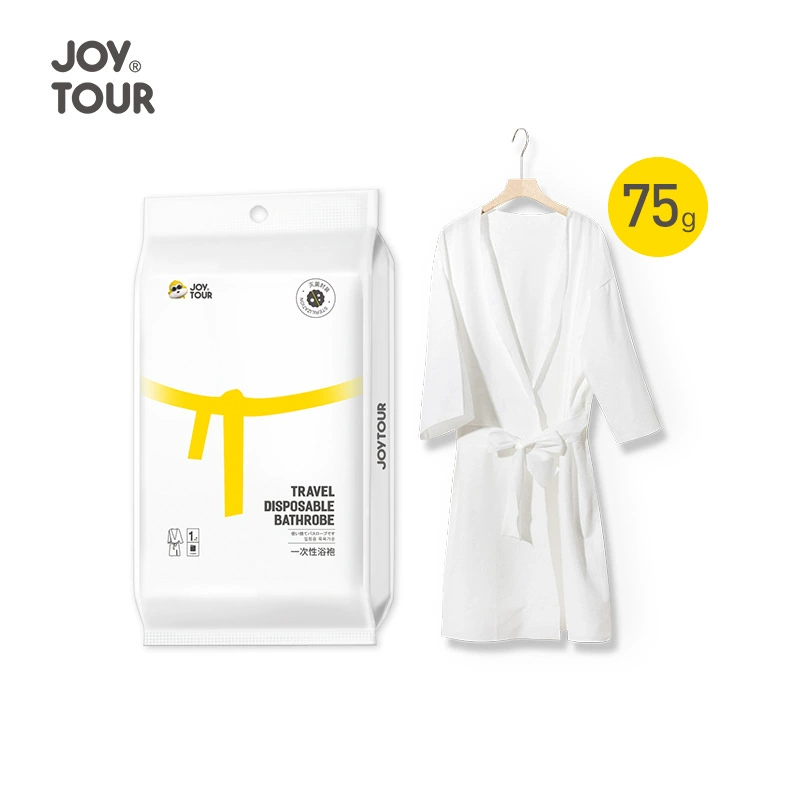 Одноразовый халат (JOY TOUR) унисекс, ощущение хлопка, ультегравка путешественный халат