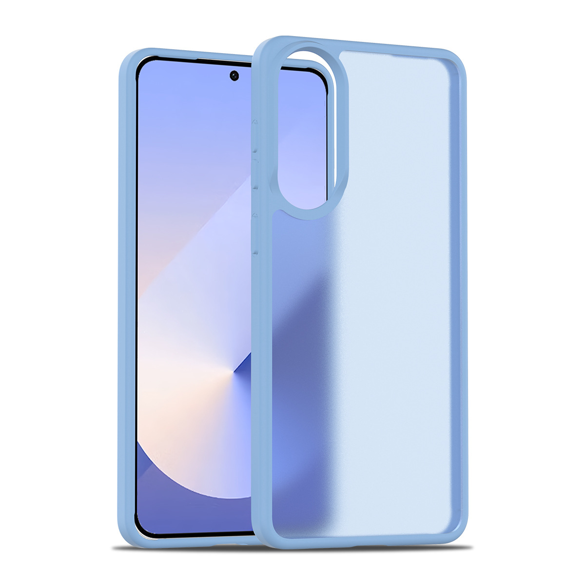 Adecuado para Samsung S25 Edge Sensación de piel esmerilada Silver Shield funda para teléfono móvil 2.0 gruesa y agradable para la piel funda protectora para teléfono móvil fábrica