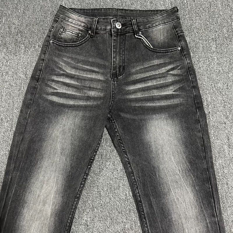 Cleanfit自主vintage517风格牛仔裤水洗微喇修身显瘦水洗长裤子男|undefined
