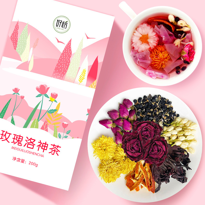好怡バラ洛神花茶バラ茶牡丹花ジャスミン茶卸売り黒クコ陳皮菊茶|undefined