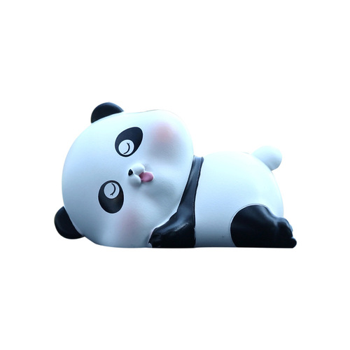 Panda Gugu Mini Figurine | Creative & Cute Panda Decor | Healing Cartoon Car Accessories for Wholesale