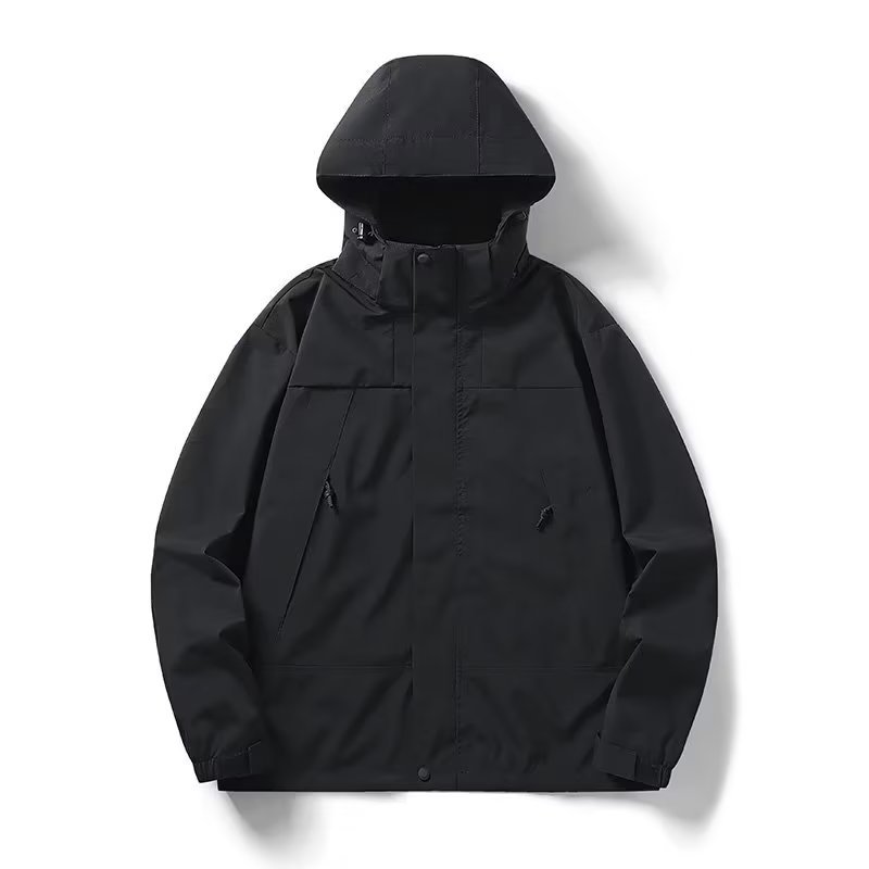 Todo fósforo 2024 primavera y otoño nueva chaqueta de moda marca de moda chaqueta de chaqueta de gran tamaño con capucha impermeable para hombre