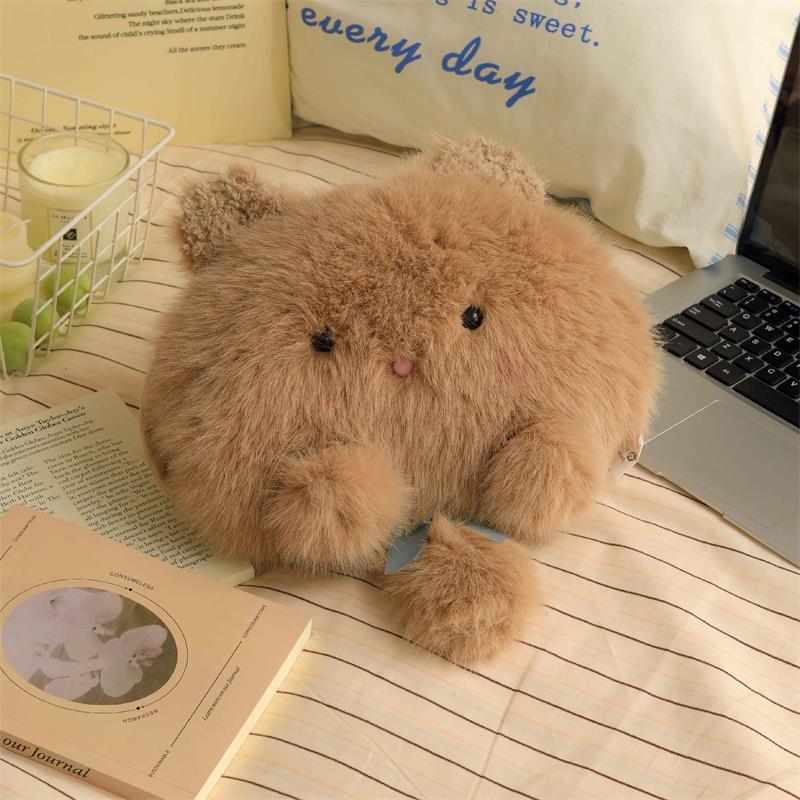 热水袋充电防爆暖手袋女可爱小猫毛绒套暖手宝冬天被窝暖肚子手脚