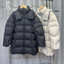 泡芙羽绒服女中长款2025年新款冬季加厚保暖连帽高端小个子面包服