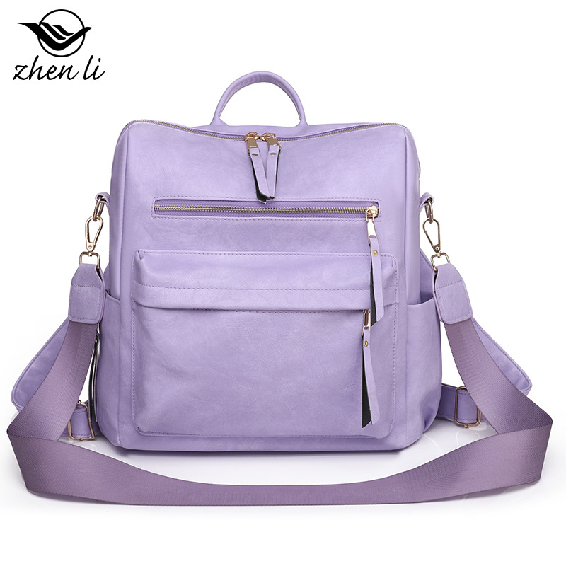 Mochila de gran capacidad transfronteriza zhenli mochila de mujer retro europea y americana mochila multifuncional para mujer