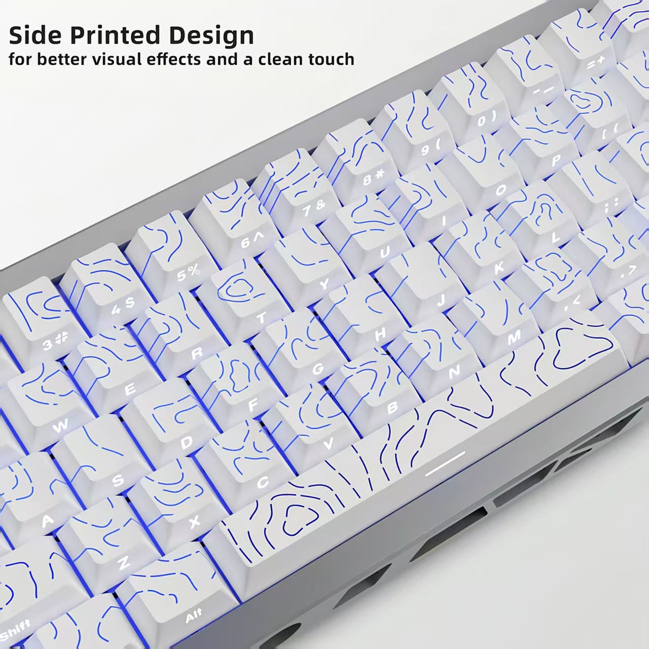 Mexaniki klaviatura üçün qradient rəngli keycap dəsti