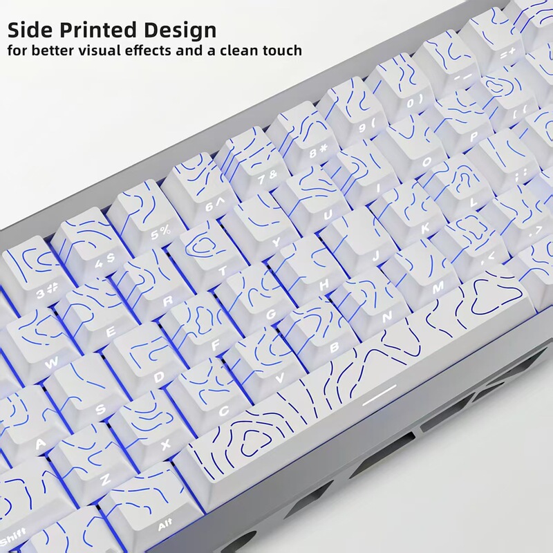 Manufacturer Wholesale Side-Engraved Gradient Contour Keycaps, Original Factory Height 135, Compatible with Various Layouts, Supports Dropshipping Manufacturer Wholesale Side-Engraved Gradient Contour Keycaps, Original Factory Height 135, Compatible with Various Layouts, Supports Dropshipping