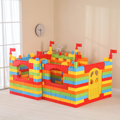 Tongcai kindergarten construction large building blocks early education center assembly toys educational extra large building castle building block toys
