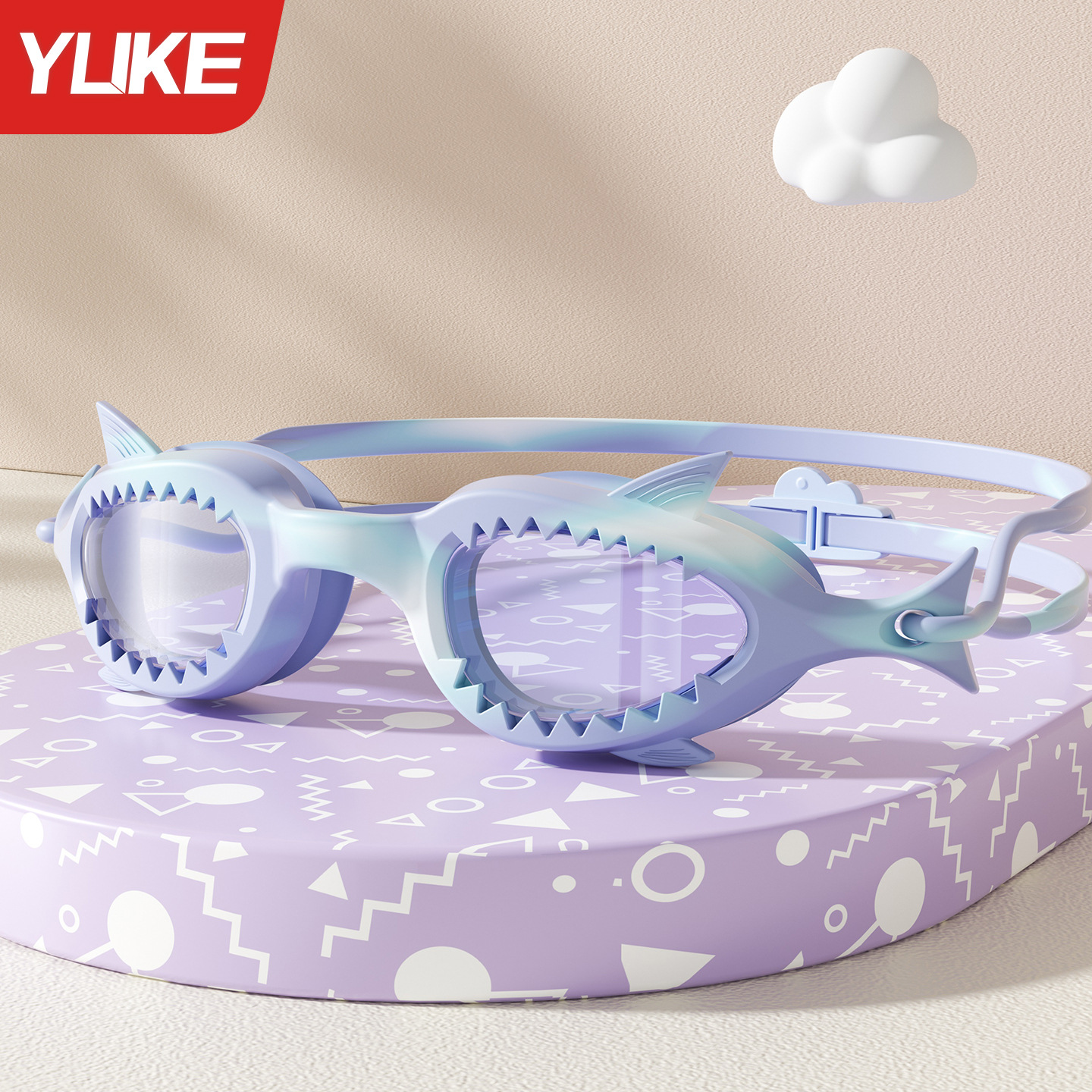 Gafas de natación para niños Gafas de marco pequeño antivaho para niños y niñas Entrenamiento de natación Buceo en forma de pez Equipo profesional impermeable HD