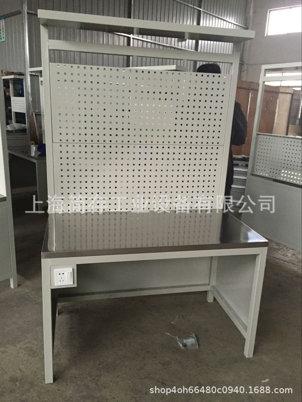 重型钳工维修工作桌 模具操作台 不锈钢挂板工作台 流水线操作台
