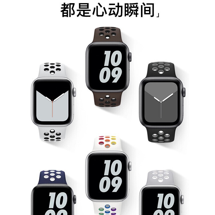 For iwatch8 Strap S9 Apple Watch applewatch9 Silicone S8 Men S7 Summer Hollow 7 New S