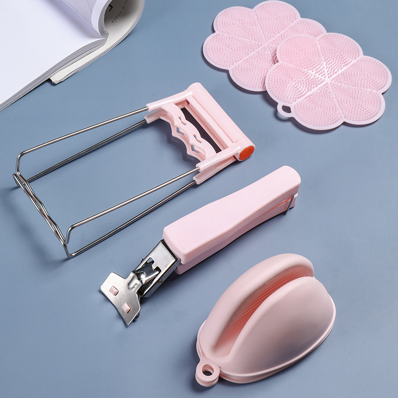 取盘器隔热取碗夹厨房工具夹碗器煤气灶砂锅提盘器防烫夹子套装