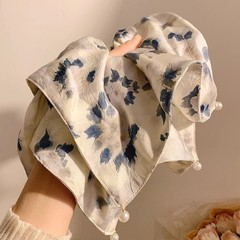 遠山生煙 ~ 新中国式ぼかし方巾大腸髪輪女性高級感新型髪ひも超角頭飾り