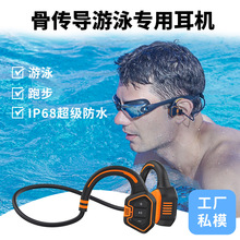 私模骨傳導游泳IPX8運動跑步健身掛耳式16G內存水下藍牙耳機