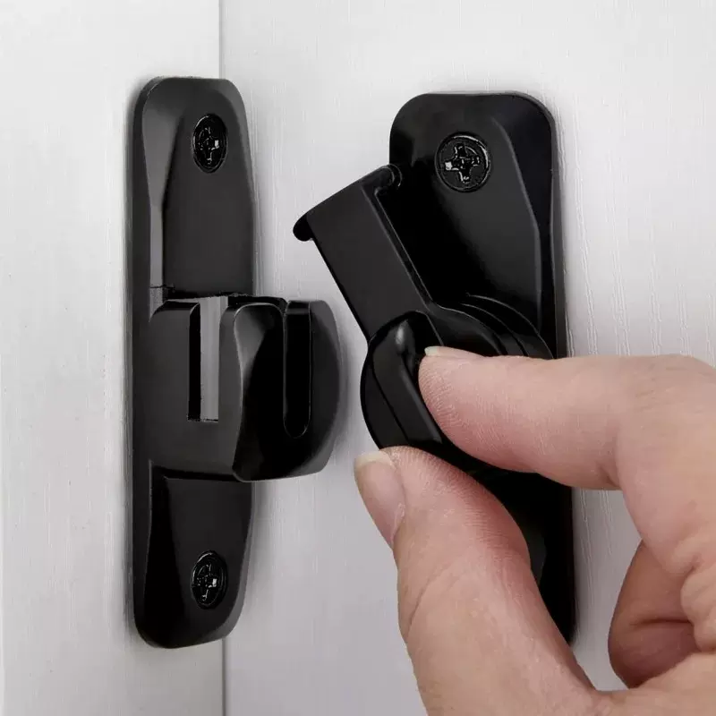 铝合金加厚免打孔明装插销门栓推拉门锁扣卫生间门闩搭扣木门锁扣