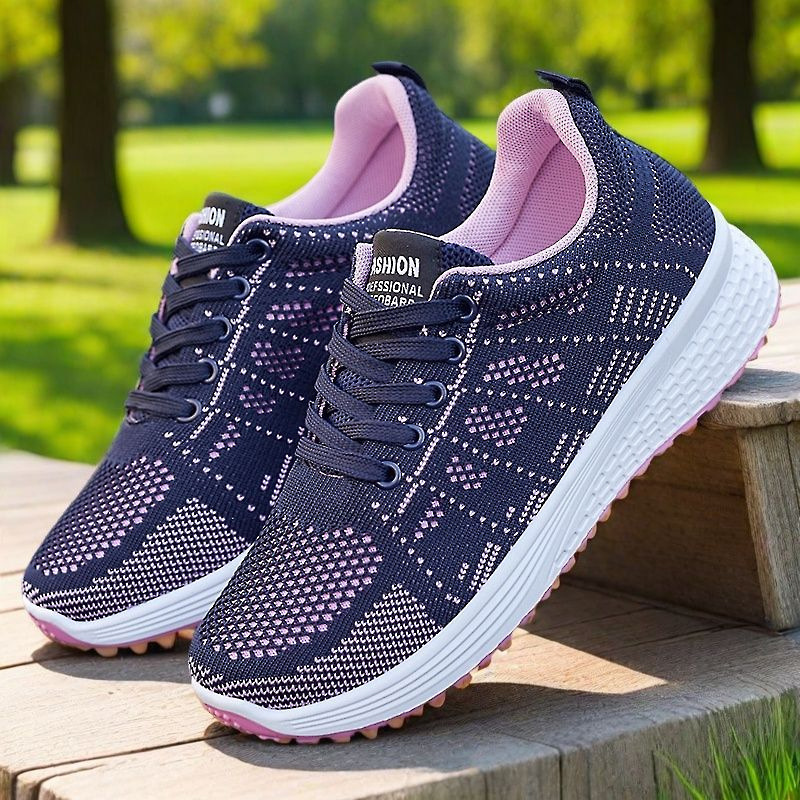 Women's Shoes, Dropshipping, Sneakers, Soft Sole, Comfortable Running Shoes, Lightweight, Comfortable, Breathable, Shallow Mouth Mesh Shoes