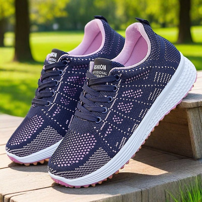 Women's Shoes, Dropshipping, Sneakers, Soft Sole, Comfortable Running Shoes, Lightweight, Comfortable, Breathable, Shallow Mouth Mesh Shoes