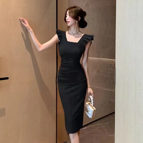 French Niche Design Slip Skirt Women's Summer New High-end Tight Hip Skirt Thin Trendy dress