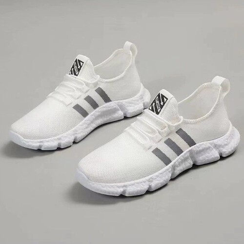 Soft-bottom sports shoes for men and women, trendy and versatile couple's running shoes, ultra-light, non-slip, breathable, and comfortable.