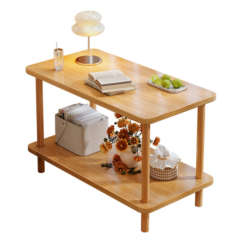 Mesa pequeña, sofá, varios hogares, sala de estar, mesa de té, alquiler, estante de cabecera, mesa cuadrada de madera sólida, simple