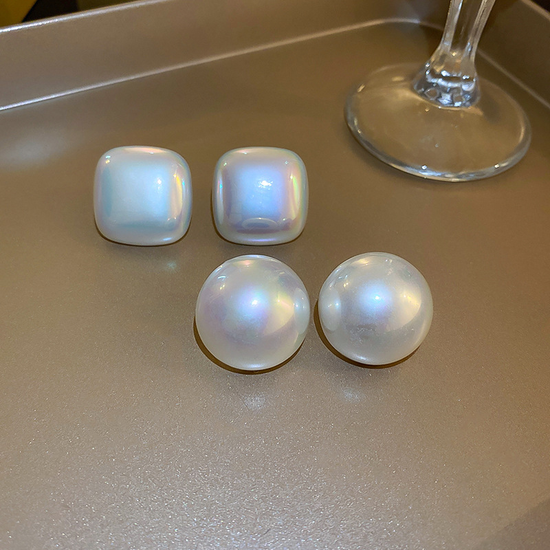 Fashion Geometric Heart Shape Bow Knot Imitation Pearl Alloy Womenu0027S Earrings 1 Pair