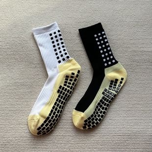 Cross-border hot selling professional thickened towel bottom sweat-absorbent deodorant dispensing non-slip football sports football socks yoga socks