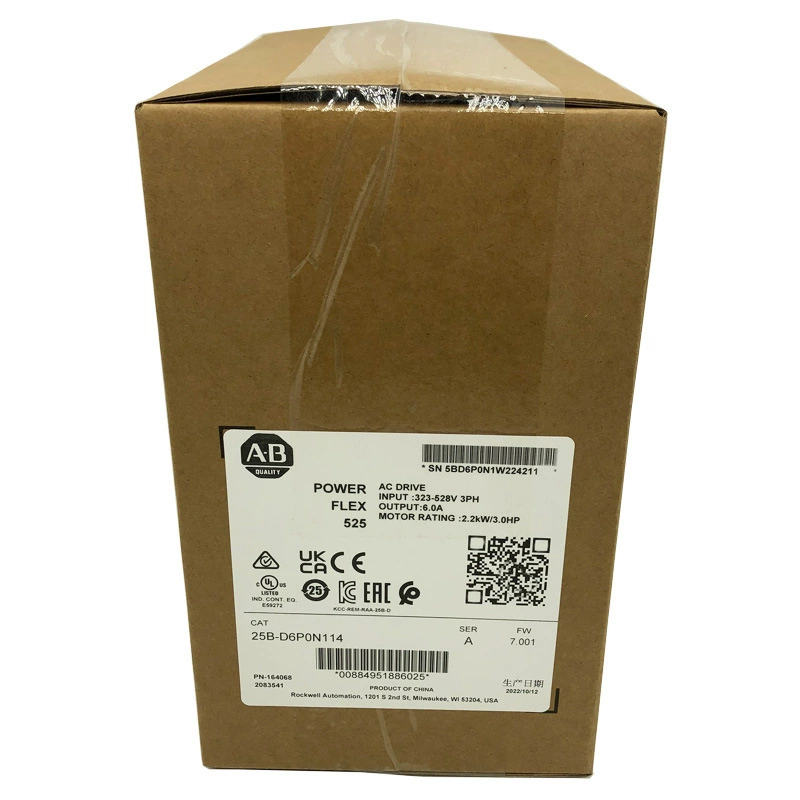 Инвертор Rockwell ABPowerFlex525 25B-D6P0N114, новый, в наличии 25BD6P0N114