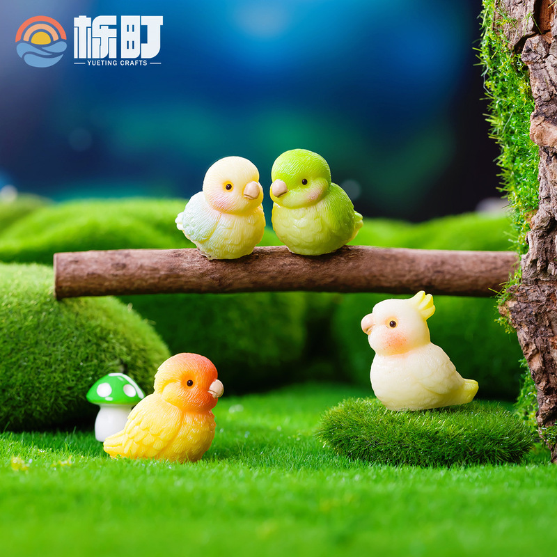 Micro-Landscape Cute Little Parrot Realistic Parrot Resin Crafts Cute Figurines Office Desktop Car Ornaments Micro-Landscape Cute Little Parrot Realistic Parrot Resin Crafts Cute Figurines Office Desktop Car Ornaments