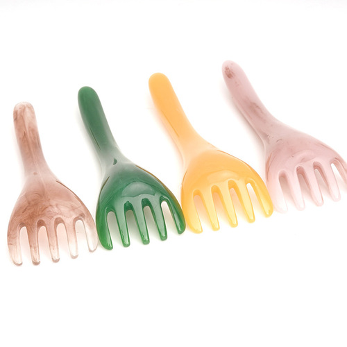 Head massage five-prong massage equipment resin beeswax five-prong neck massage massage stick factory wholesale
