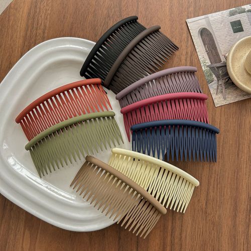 Backwards-mounted sanding comb, hair clip, fixing scattered hair, hair pin, head accessory, hair band, adult hair comb for invisible bangs