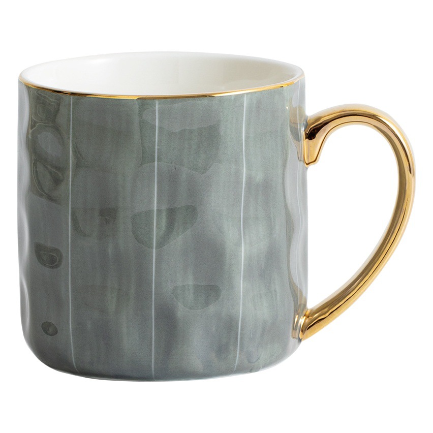 Shanen taza de café Taza de cerámica taza de avena taza de desayuno Luz de lujo Oficina taza de agua del hogar