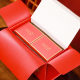 Mooncake Gift Box Packaging High-End Leather Bamboo Handbag 8 Pieces Ice Skin Mooncake Pastry Empty Gift Box Souvenir