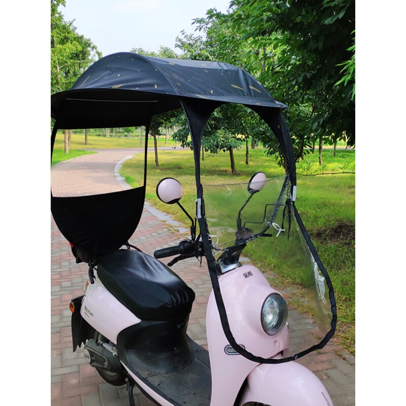 Electric Vehicle Canopy, Thickened Carport Umbrella, Motorcycle Parasol, New Electric Vehicle Sun Protection and Rain Protection, Universal for All Seasons