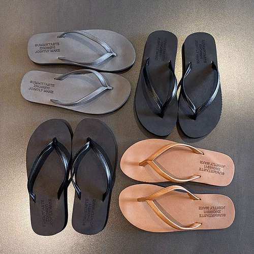 Summer Women's Flip-Flops: Casual Korean-Style Beach Sandals, Anti-Slip INS-Approved Outdoor Fashionable Open-Toe Slides